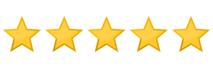 five stars rating icon png